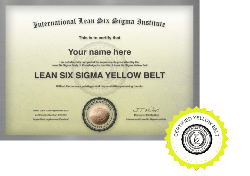 Lean Six Sigma Yellow Belt